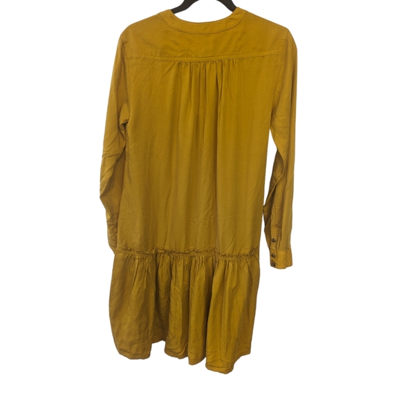 Maeve Anthropologie Marlie Yellow Button Dress. NWT. Size US 4 - Picture 2 of 6